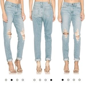 Paige Boyfriend Jeans Distressed Ripped